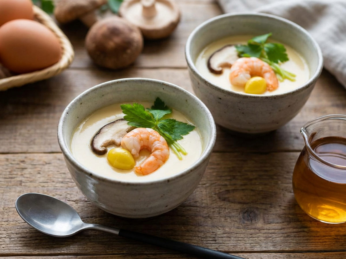 Silky Steamed Egg Custard (Chawanmushi)