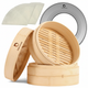 10 Inch Bamboo Steamer Set