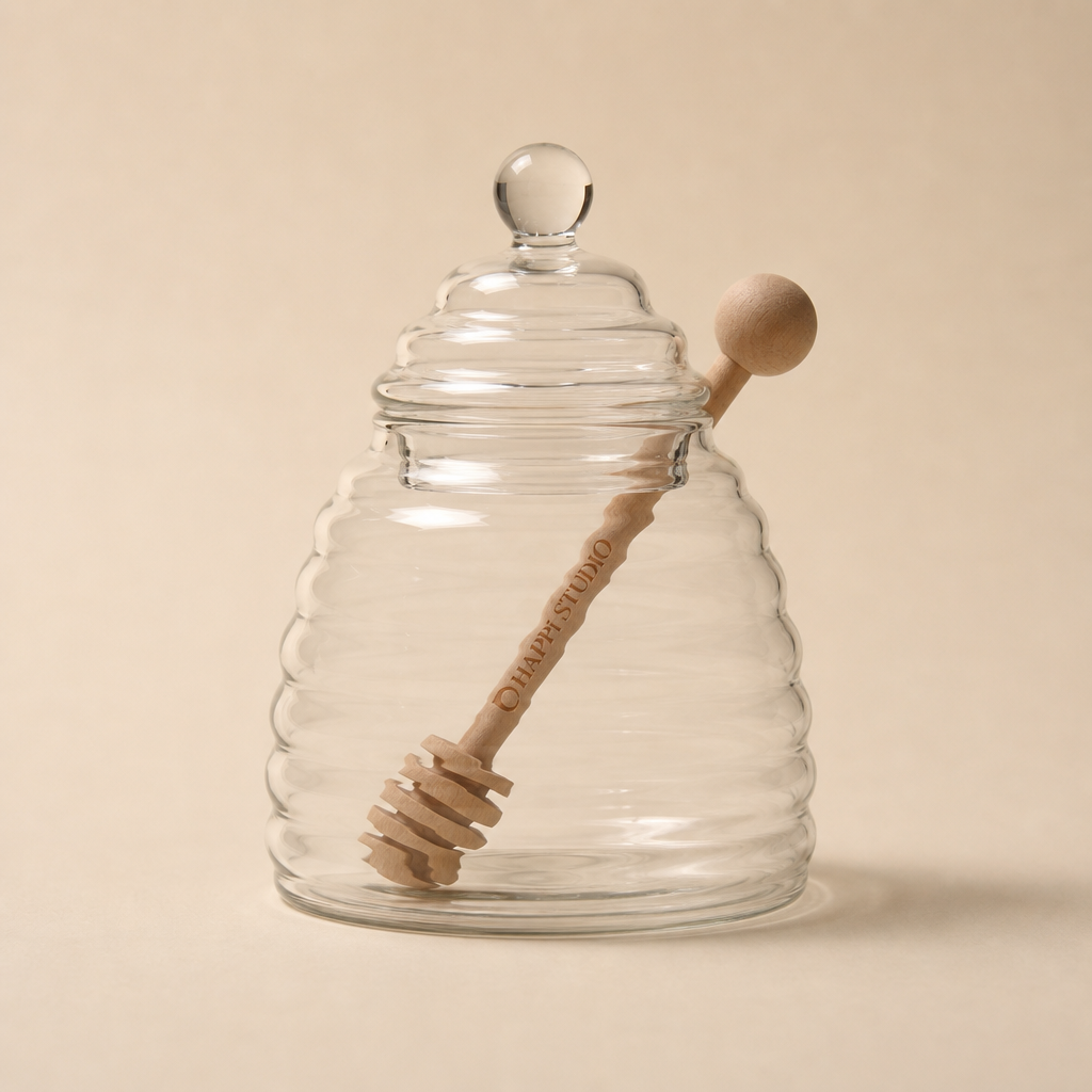 Glass Honey Jar