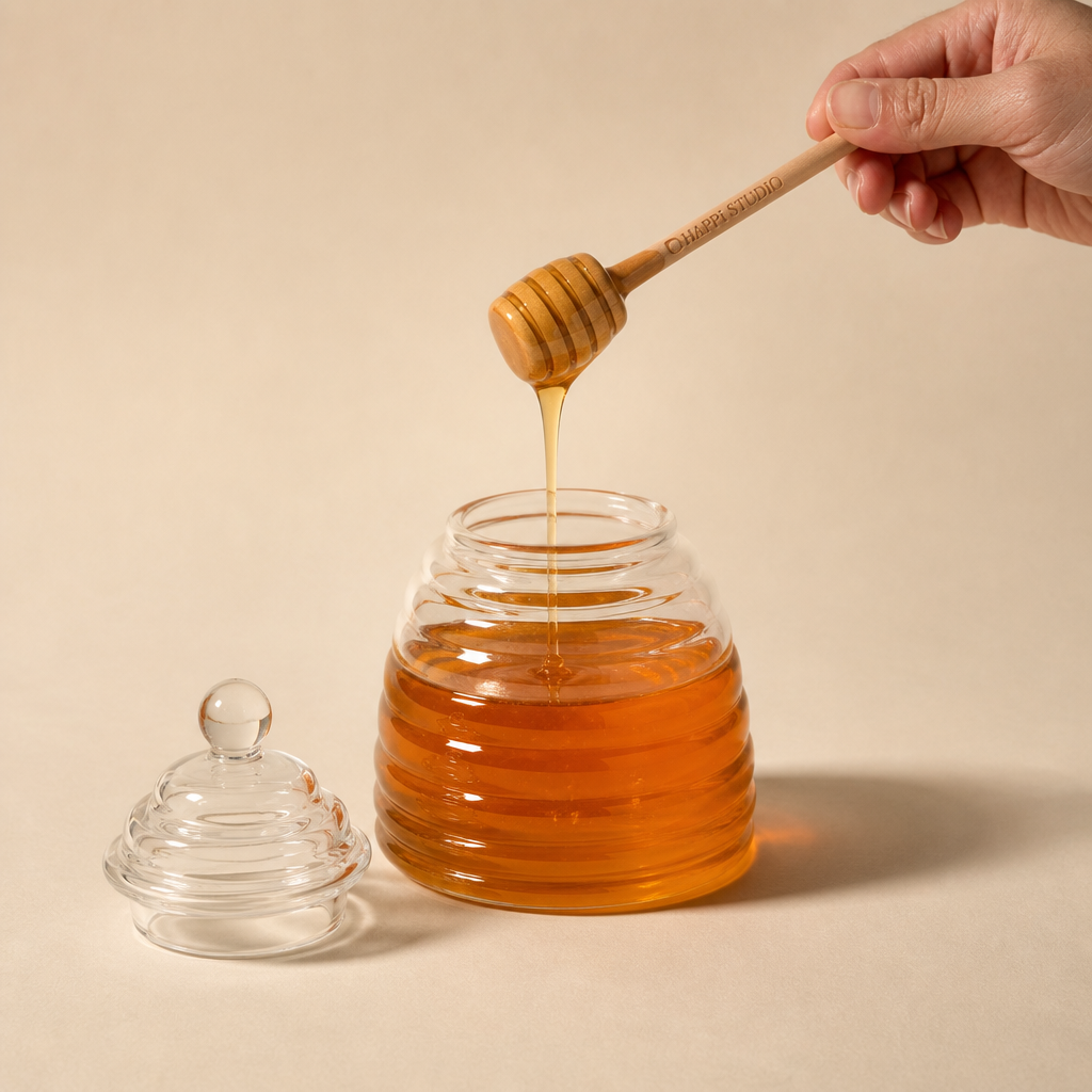 Glass Honey Jar